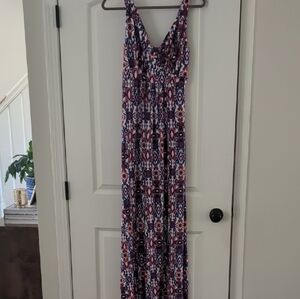 Multicolor Patterned Maxi Dress